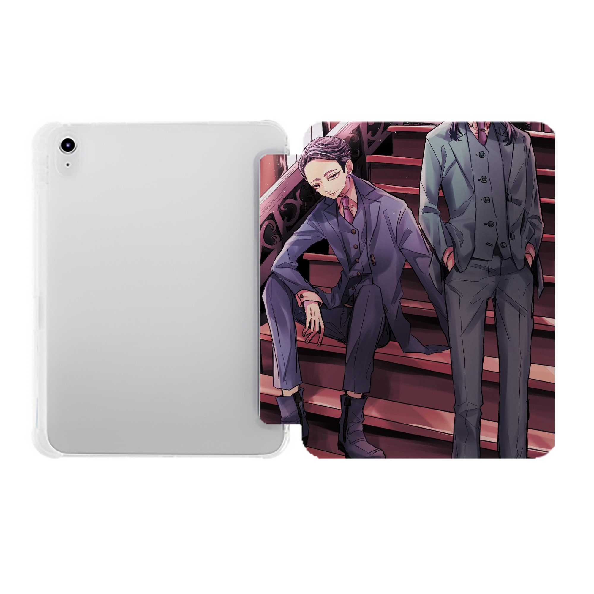 （画像用） 東京リベンジャーズ Tokyo Revengers IPad ケース ペン収納付き 三つ折りスタンド PUレザー×シリコン 対応機種9.5/10.5/10.9インチ